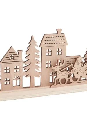 Décoration à emboîter en bois VBS « L'arrivée de Santa » Meilleur Prix