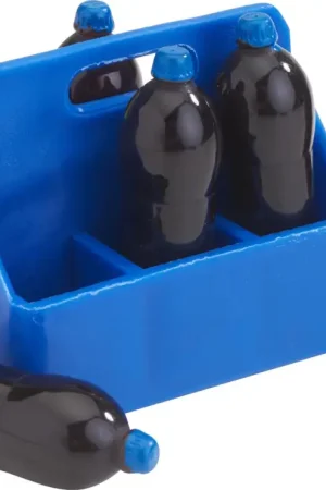 Caisse à bouteilles + 6 bouteilles miniatures VBS Soldes