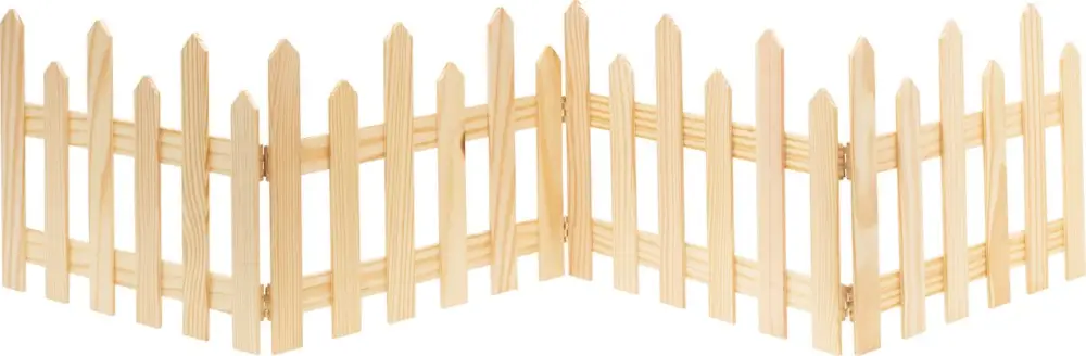 Clôture en bois déco VBS, env. 160 x 30 cm Nouvel Arrivage
