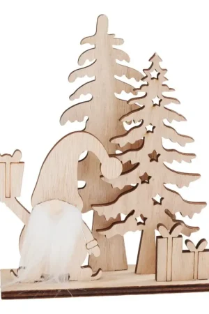 Offre Exclusive Décoration à emboîter en bois VBS « Lutin de Noël »