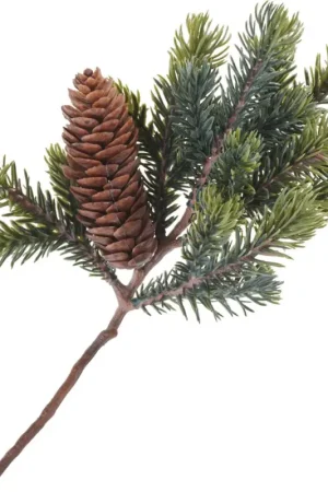 Super Prix Branche de sapin avec une pomme de pin, L 24 cm
