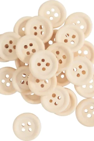 Boutons en bois VBS « Nature » Meilleur Choix
