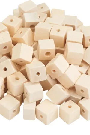 Perles en bois VBS « Cube », 100 pc. Produit De Marque