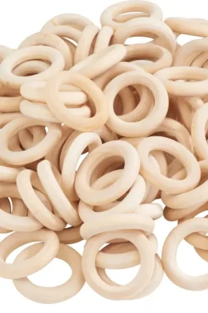 Prix Promo Anneaux en bois VBS, 100 pc.