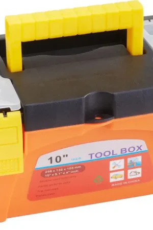 Boîte de rangement avec bacs compartimentés et poignée VBS Meilleur Choix