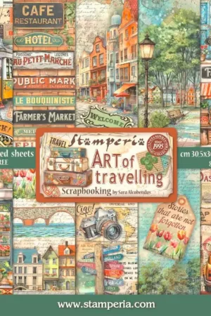 Petit Prix Bloc de papier scrapbooking « Art of Travelling »