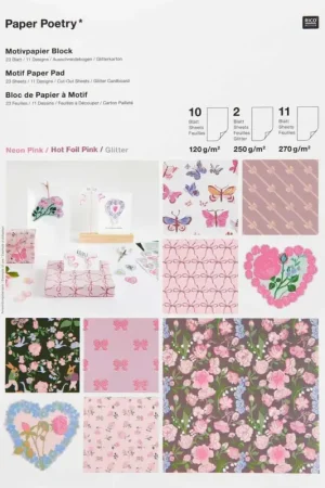 Bloc de papier de bricolage « La vie en rose » Must-Have