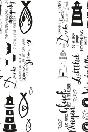 Acheter En Ligne Décalcomanies « Phare, poissons et cie »
