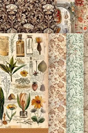 Assortiment de soies de paille à motifs « Beautés de la nature » Affaire À Saisir