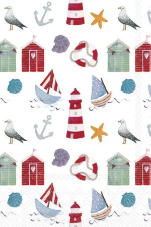 Serviette « Nautical » Meilleure Vente