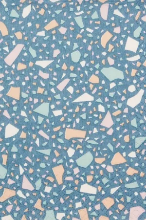 Serviette « Terrazzo Blue » Must-Have