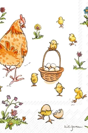 Serviette « Poussins » Top Vente