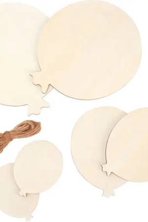 Ballons en bois, set de 6 Quantité Limitée