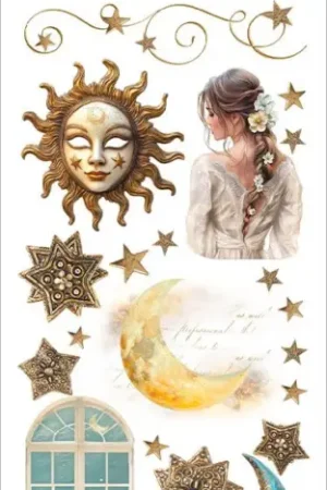 Dernière Chance Feuille de décalcomanies Rub-On « Masquerade »