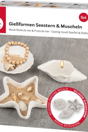Acheter En Ligne Moules en silicone « Étoile de mer & coquillages »