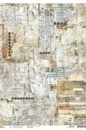Meilleur Choix Soie de paille à motifs « Memories on Paper »
