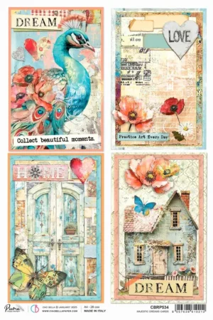 Soie de paille à motifs « Majestic Dreams Cards » Quantité Limitée