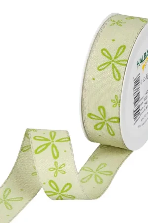 Satisfait Ou Remboursé Ruban imprimé « Fleur »