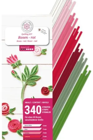 Kit de quilling « Roses » Dernier Modèle