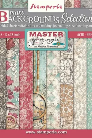 Vente Directe Bloc de papier scrapbooking « Master of Magic - Backgrounds »