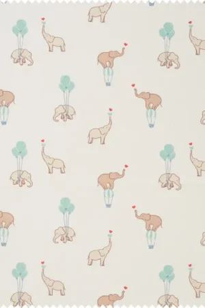 Prix Choc Tissu coton au mètre « Flying Elephants »