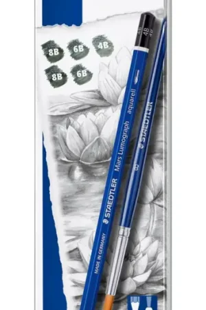 Crayons aquarellables Staedtler Mars Lumograph, 5 pc. Satisfait Ou Remboursé