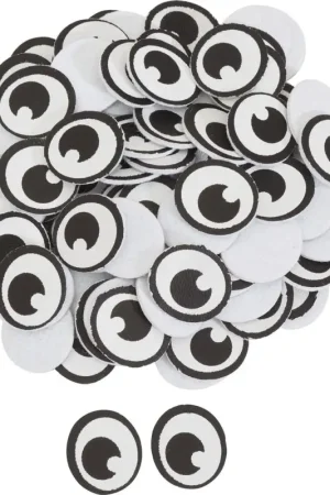Yeux VBS, cuir/feutrine, 100 pc. Usine Directe