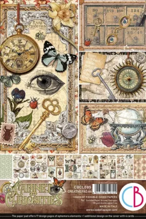 Prix Promo Assortiment de papiers « Cabinet of Curiosities »