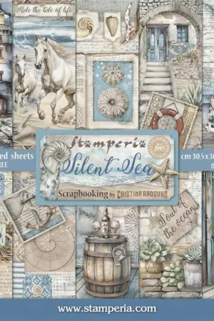 Commande En Gros Bloc de papier scrapbooking « Silent Sea »