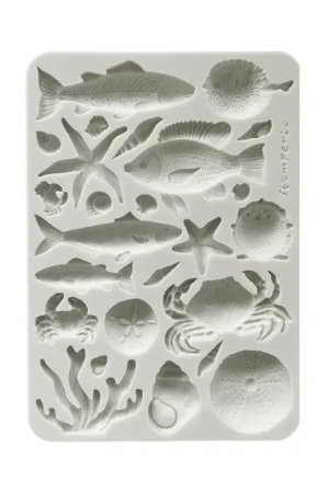 Marque Moule en silicone A5 "Silent Sea - Shells & Fish"