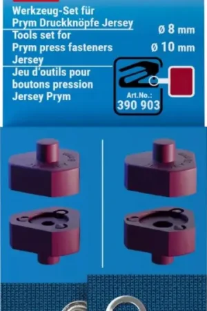 Kit d'outils pour boutons-pression pour jersey Prym, 8 et 10 mm Paiement Sécurisé