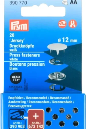 Satisfait Ou Remboursé Boutons-pression pour jersey Prym, 12 mm, 20 pièces
