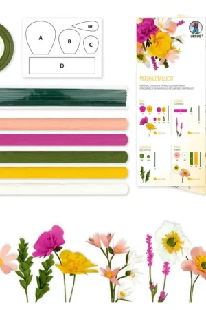 Nouvel Arrivage Set fleurs en papier crépon