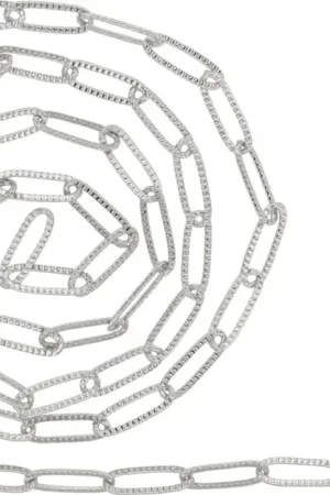 Prix Choc Chaîne à maillons Paperclip gaufrée