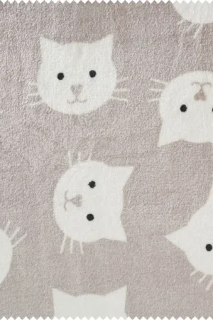 Vente Directe Tissu polaire double au mètre « Chat »