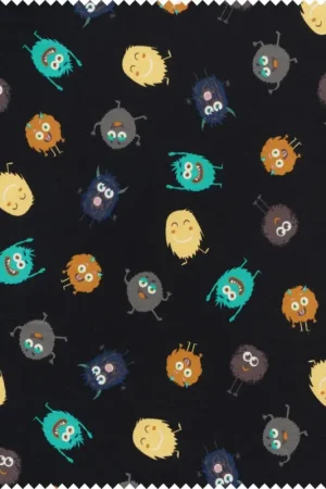 Tissu sweat au mètre « Funny Monsters » Affaire À Saisir