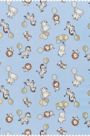 Tissu jersey au mètre « Animaux en fête » Populaire