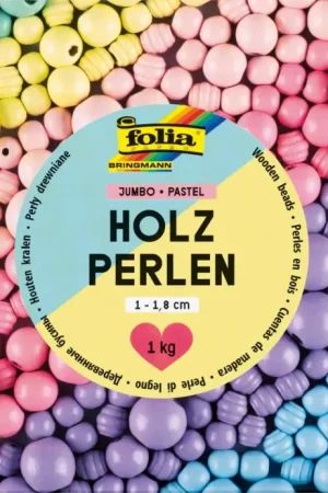 Nouvel Arrivage Perles en bois Jumbo Pack « Pastel »