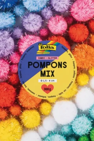 Remise Pompons Mix Jumbo Pack « Glitter »