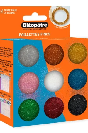 Meilleur Choix Poudre scintillante, set de couleurs, 9 bâtons