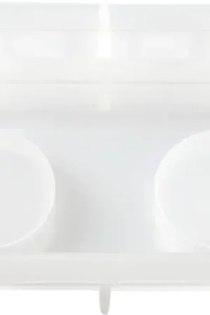 Moule en silicone « Bougeoir double avec rainure » Soldes