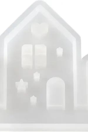 Moule en silicone « Rangée de maisons », à bord emboîtable Promotion Saisonnière