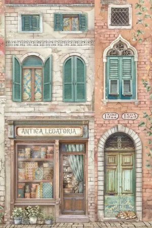 Bon Plan Soie de paille à motifs « Venice City of Art - Legatoria »