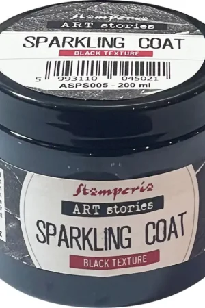Marque Black Sparkling Coat Stamperia