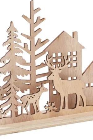 Décoration à emboîter en bois VBS «Rennes à la lisière de la forêt » Seulement Aujourd'hui