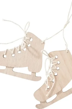 Bon Marché Décorations à suspendre en bois VBS « Patins à glace », 2 pc.