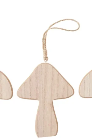 Top Vente Décorations à suspendre en bois VBS « Champignons »