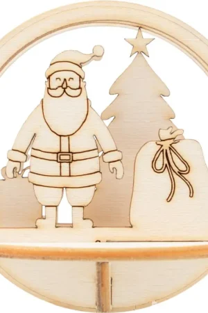 Décoration à emboîter en bois VBS pour boule acrylique Offre Spéciale