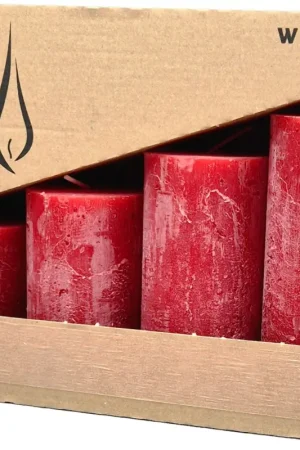 Satisfait Ou Remboursé Bougies de l'Avent "Rustic", en dégradé, lot de 4