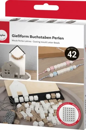Haute Qualité Moules en silicone « Perles - Lettres et chiffres »